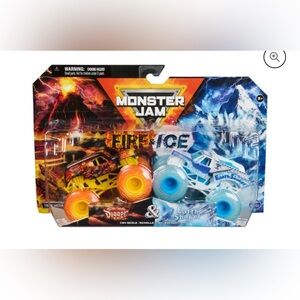 Monster Jam,‎ Fire & Ice, Son-Uva Digger and Earth Shaker Monster Trucks, 1:64